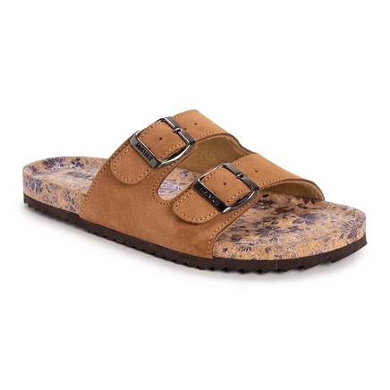 Женские сандалии MUK LUKS Tessa Tera Turf из замши, коричневые
