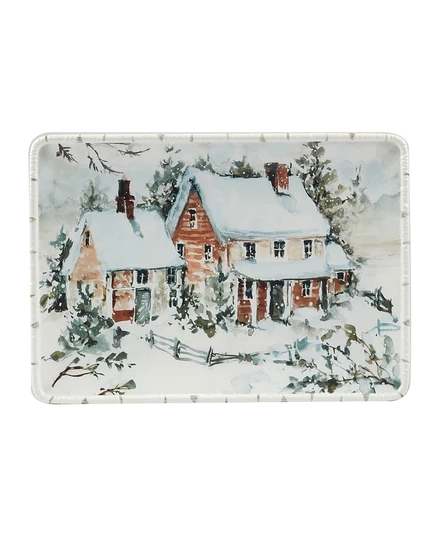 Сертифицированное международное блюдо Winter's Frost Medium прямоугольной формы