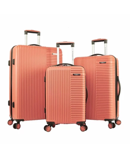 Чемоданы Travelers Club Basette 3 шт., коралловые