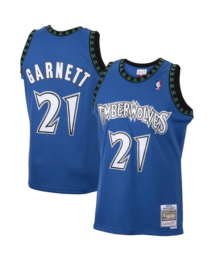 Мужская майка Mitchell & Ness Kevin Garnett 2001/02, синяя