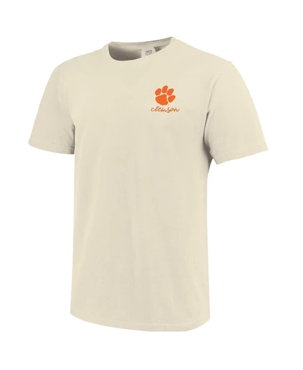 Женская футболка Clemson Tigers Coquette из натуральной кожи комфортных цветов natural