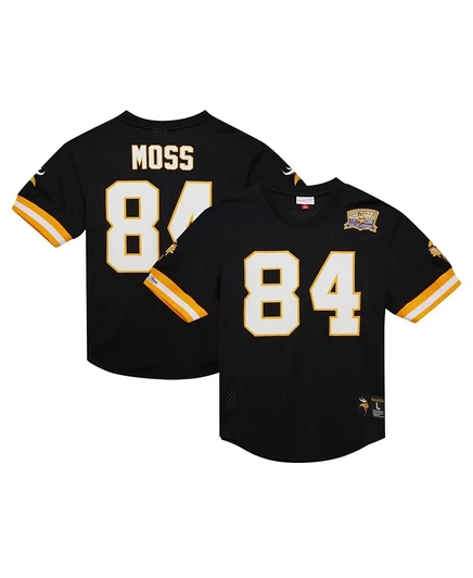 Мужской сетчатый топ Mitchell & Ness Randy Moss Vikings, черный