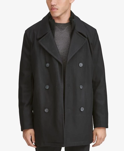 Marc New York Мужская куртка-бушлат Marc New York с нагрудником-вставкой black