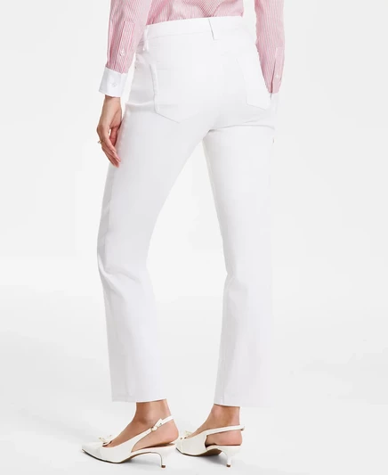 Джинсы Jones New York Jones New York Petite Lexington с прямыми штанинами soft white