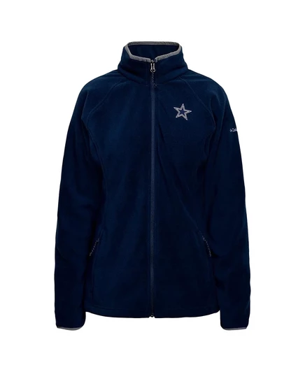 Женская темно-синяя куртка-реглан Columbia Dallas Cowboys Give and Go III из флиса на молнии navy