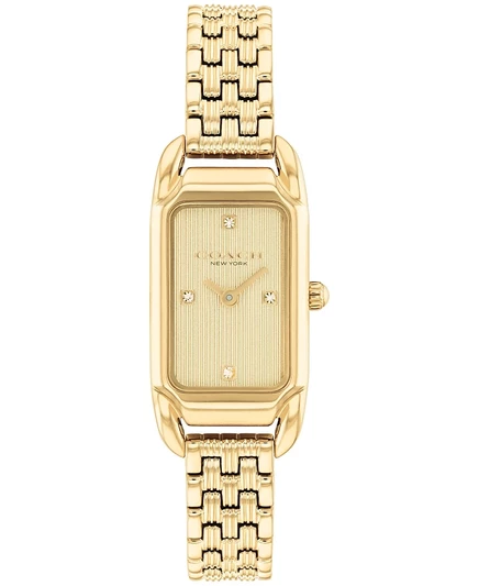 Женские часы-браслет COACH Cadie Gold Tone с браслетом из нержавеющей стали, золото 17,5 мм