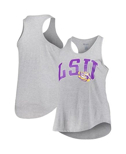 Женская майка Profile LSU Tigers, серый меланж