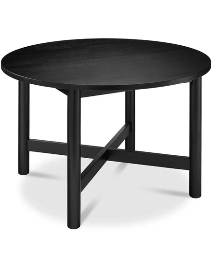 Обеденный стол Best Choice Products круглый 120 см, дерево, черный