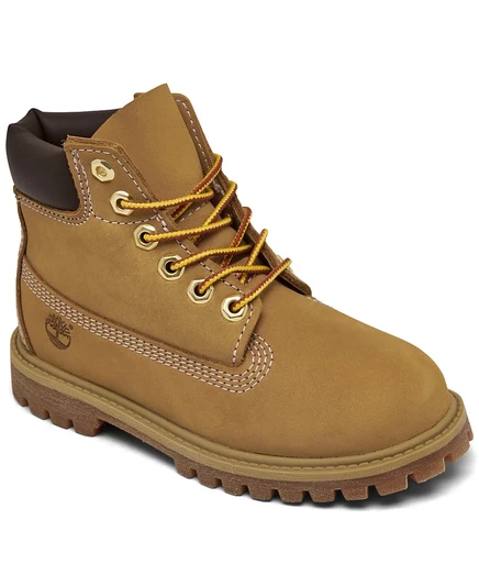 Детские 6-дюймовые водонепроницаемые ботинки премиум-класса Timberland Toddler от Finish Line коричнево-бежевого цвета