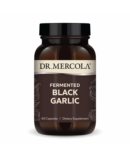 БАД Dr. Mercola Fermented Black Garlic, 30 порций, белый