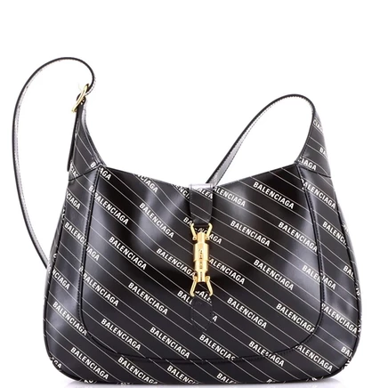 Женская сумка Pre-Owned Gucci x Balenciaga Jackie 1961, черная