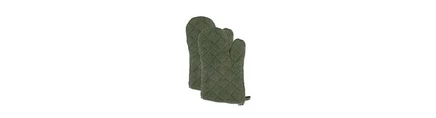 Коллекция Design Imports Basic Terry, 100% хлопок, Стеганый, Рукавица для духовки, Артишок, 2 шт., зеленый