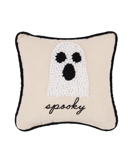 Подушка C & F Home «Halloween Ghost» 20 × 20 см, бежeвая