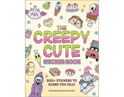 Книга с наклейками The Creepy Cute Sticker Book, 500 стикеров, белая