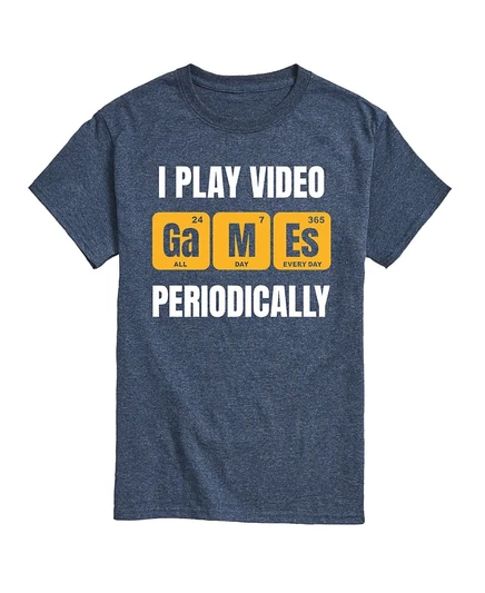 Мужская футболка Airwaves с принтом «I Play Video Games Periodically», синяя