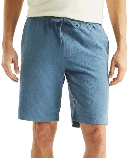 Мужские шорты Nautica Seersucker с кулиской 9.5″, синие