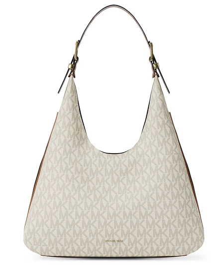 Женская сумка Michael Kors Nolita Hobo большая, белая