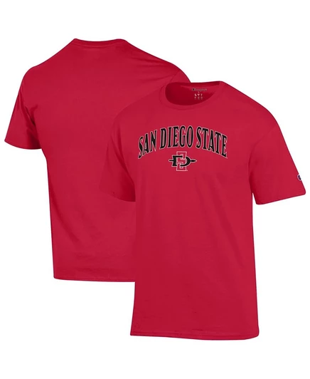 Мужская футболка Champion San Diego State Aztecs с логотипом, красная