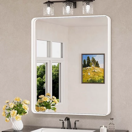 Зеркало Keonjinn 76×91 см закаленное, в золотой раме