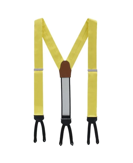 Мужские строгие подтяжки TRAFALGAR из однотонного шелка Sutton yellow