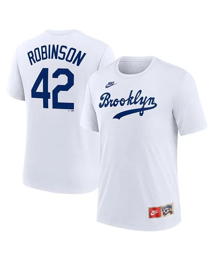 Мужская футболка Nike Jackie Robinson Cooperstown, белая
