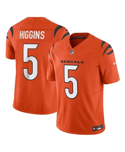 Мужская футболка Nike Higgins Orange Cincinnati Bengals Vapor F.U.S.E. Limited из альтернативного трикотажа 1 orange