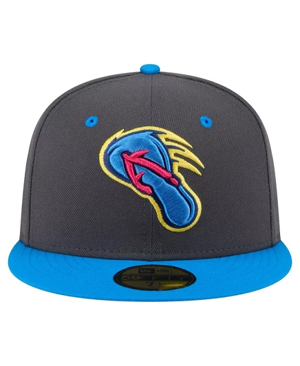 Мужская приталенная шляпа New Era, серо-голубая, San Antonio Missions Copa de la Diversion 59, 59 см gray, blue