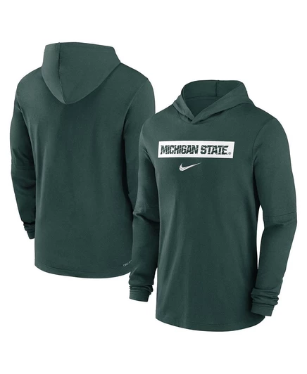 Мужская футболка с капюшоном Nike Sideline, зеленая