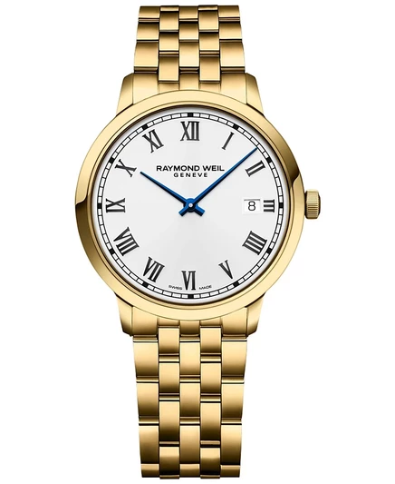 Женские швейцарские часы Toccata Gold PVD с браслетом из нержавеющей стали Raymond Weil 39 мм без цвета