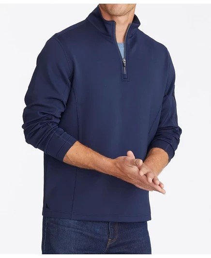 Мужская толстовка UNTUCKit Mazzano с молнией 1/4, синяя