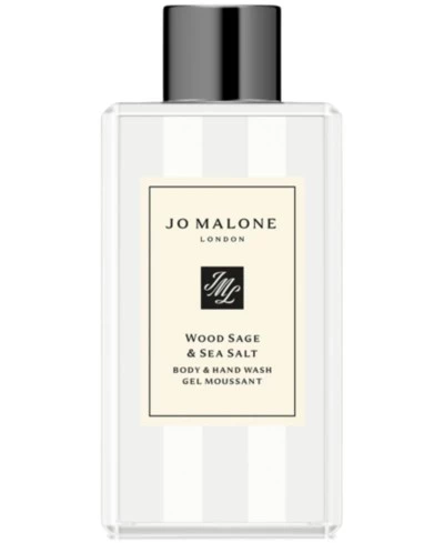 Средство для мытья тела и рук с шалфеем и морской солью Jo Malone London Wood, 8,5 унций без цвета