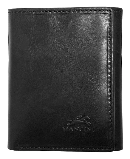 Мужской кошелек Mancini Boulder RFID складной, черный