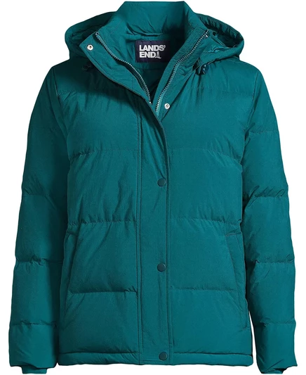 Женская пуховая куртка-фугу Max 600 от Lands' End evening teal