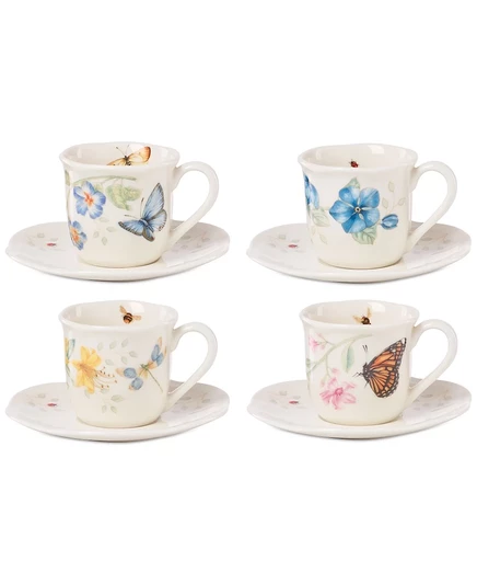 Набор эспрессо Lenox Butterfly Meadow, 4 перс., многоцветный