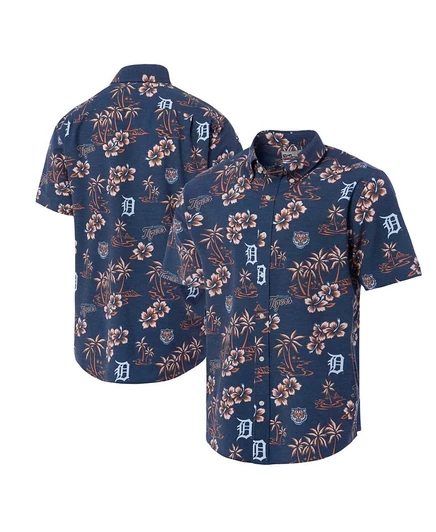 Мужская рубашка Reyn Spooner Kekai Detroit Tigers, синяя