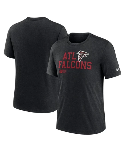 Мужская футболка Nike Atlanta Falcons Overlap Lockup, черная