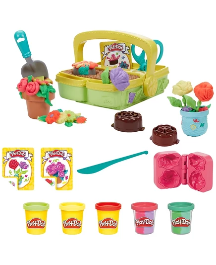 Игровой набор Play-Doh Blooming Flowers для лепки, белый