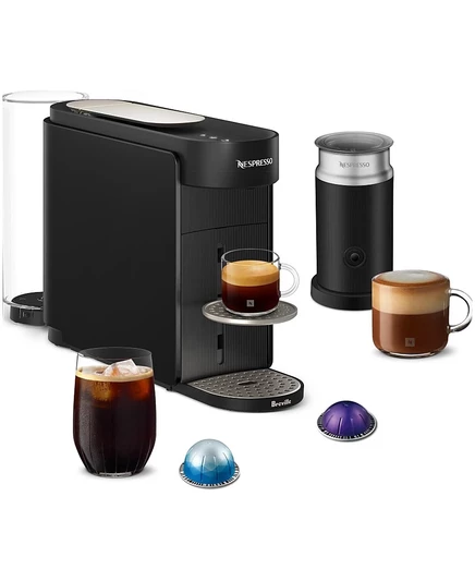 Кофеварка Nespresso Vertuo Next Up и эспрессо от Breville black