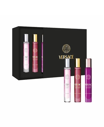 Подарочный набор с ароматом Bright Crystal Travel Spray от Versace, 3 шт., без цвета
