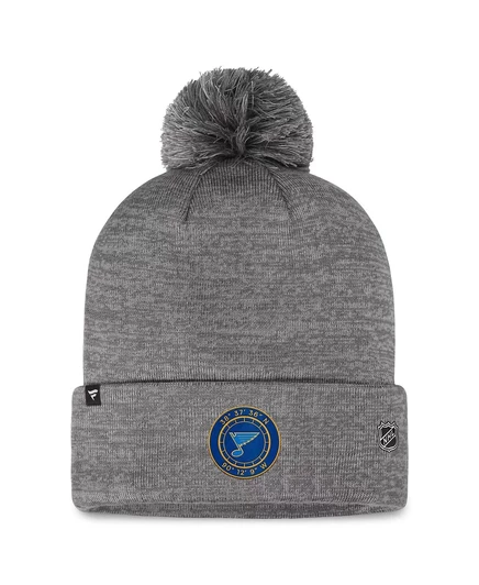 Мужская вязаная шапка Fanatics St. Louis Blues, серая
