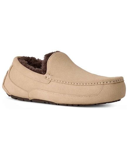 Мужские тапочки-мокасины UGG Ascot, бежевые