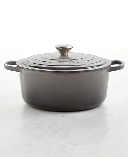 Кастрюля Le Creuset 6,9 л чугунная эмалированная, серая