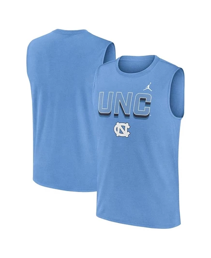 Мужская майка Jordan Primetime Tricode Tar Heels, голубая