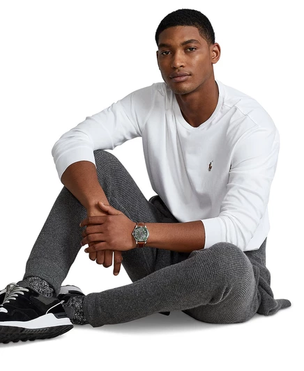 Мужской лонгслив Polo Ralph Lauren Classic-Fit, белый