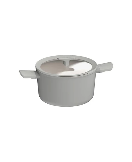 Кастрюля Berghoff Balance 26 см 5,5 л с крышкой, кремовая
