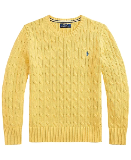 Свитер для мальчиков Polo Ralph Lauren с косами, жёлтый