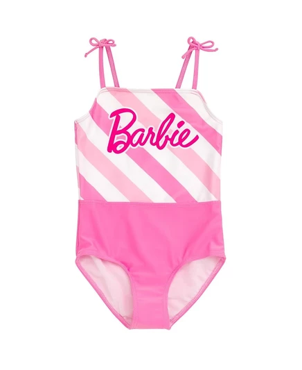 Детский слитный купальник Barbie для девочек, розовый