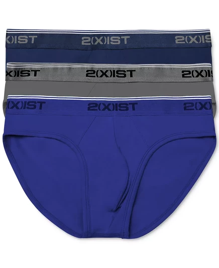  Хлопковое стрейчевое короткое платье No Show, 3 упаковки navy blue/grey/royal blue