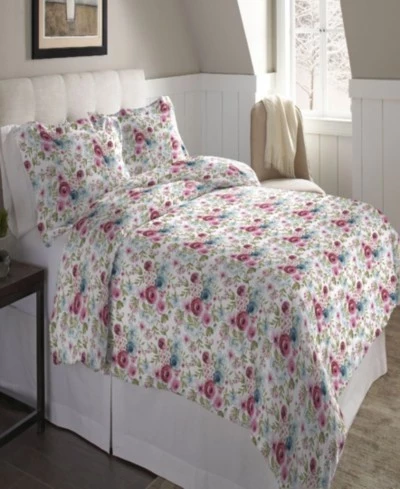 Комплект пододеяльника Pointehaven Rose Floral, фланель