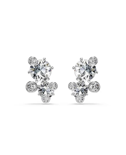 Серебряные серьги-гвоздики Swarovski Constella с родиевым покрытием
